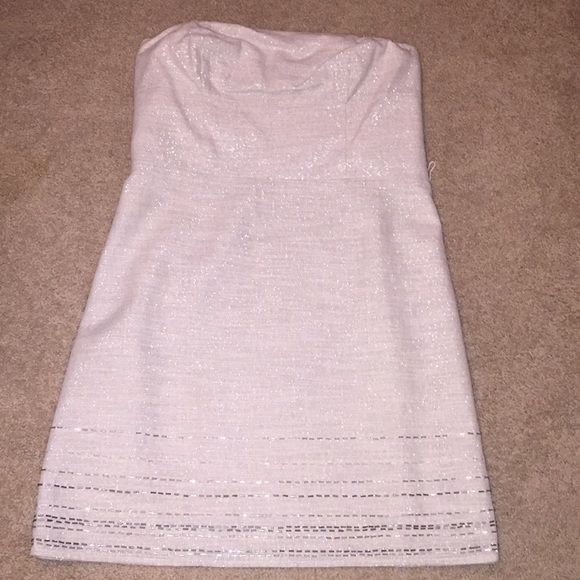 LOFT Silver thread dress - Picture 3 of 6